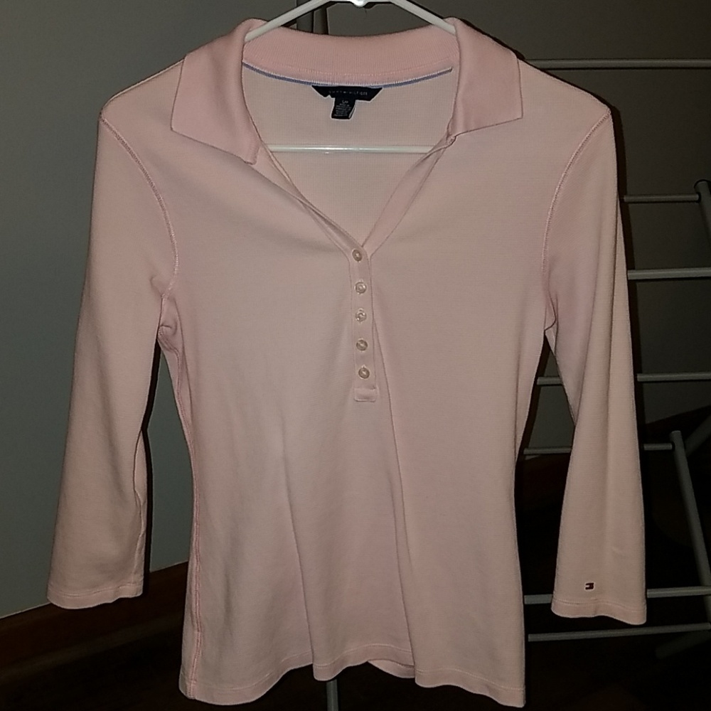 Tommy Hilfiger V-neck 3/4 button top